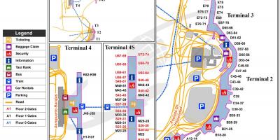 Barajas นแผนที่สนามบิน