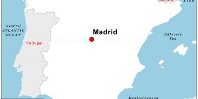 แผนที่ของเมืองหลวงของสเปน