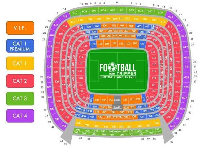 bernabeu ที่นั่งบนแผนที่