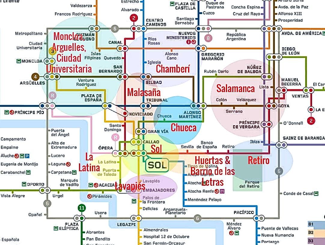 แผนที่ของ la ลาติน่ามาดริด