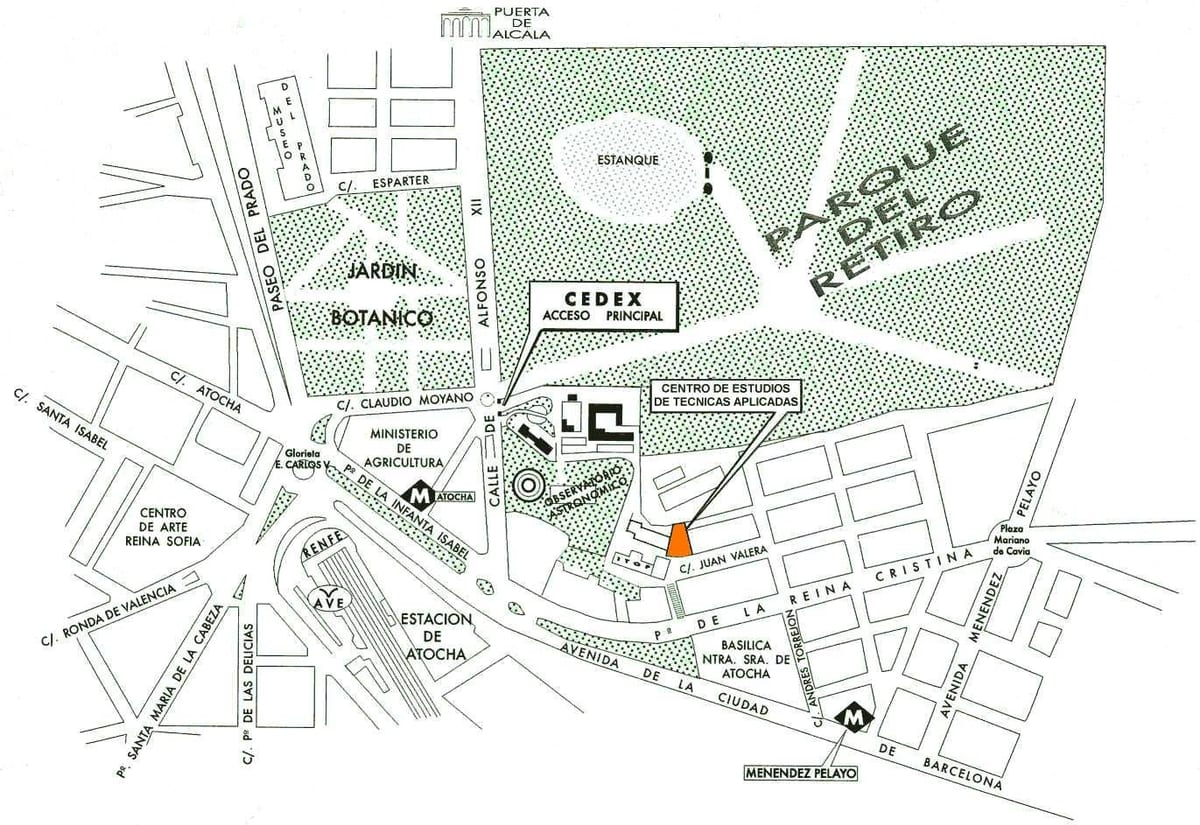 แผนที่ atocha สถานีมาดริด
