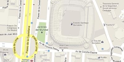 Bernabeu แผนที่