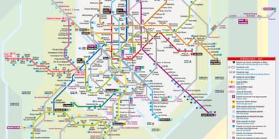 แผนที่ของมาดริดกระเช้า