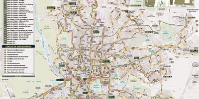 แผนที่ของมาดริดคืนรถบัส 
