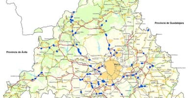 แผนที่ของมาดริดถนน