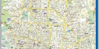 ถนนแผนที่ของมาดริดศูนย์กลางเมือง