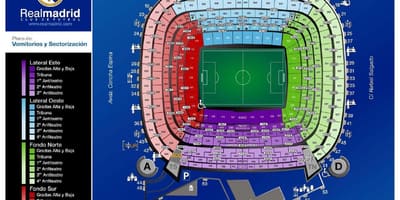ซานดิเอโก bernabeu นแผนที่สนามกีฬา