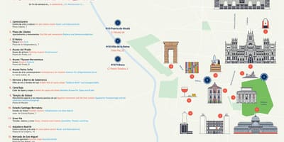 แผนที่ของ prado พิพิธภัณฑ์
